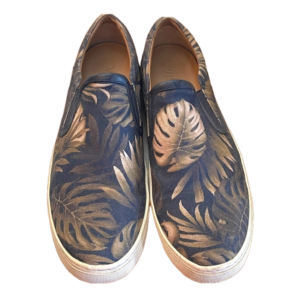 Men’s Vince loafers. Easy slip ons in black and tan neutral colors